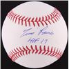 Image 1 : Tim Raines Signed OML Baseball Inscribed "HOF 17" (MLB Hologram)