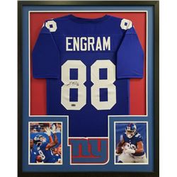 Evan Engram Signed 34x42 Custom Framed Jersey (Radtke COA)