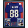 Image 1 : Evan Engram Signed 34x42 Custom Framed Jersey (Radtke COA)