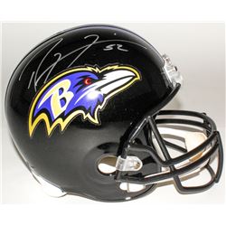 Ray Lewis Signed Ravens Full-Size Helmet (Radtke COA)
