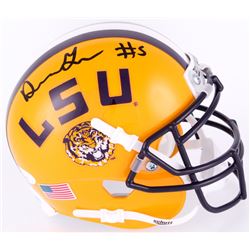 Derrius Guice Signed LSU Tigers Mini Helmet (JSA COA)