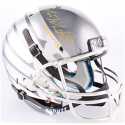 Marcus Mariota Signed Oregon Ducks Custom Chrome Full-Size Helmet Inscribed "Heisman '14" (Radtke CO
