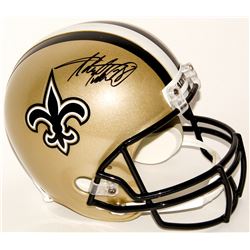 Adrian Peterson Signed Saints Full-Size Helmet (Fanatics Hologram)
