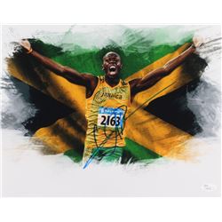 Usain Bolt Signed Team Jamaica 11x14 Photo (JSA COA)