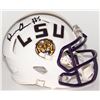Image 1 : Derrius Guice Signed LSU Tigers Speed Mini Helmet (JSA COA)
