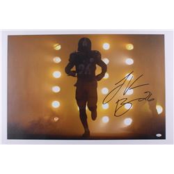 Le'Veon Bell Signed Steelers 20x30 Canvas (JSA COA)