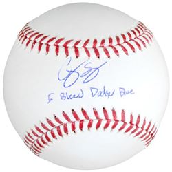 Corey Seager Signed Baseball Inscribed "I Bleed Dodger Blue" (Fanatics Hologram  MLB Hologram)