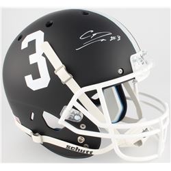 Calvin Ridley Signed Alabama Crimson Tide Custom Matte Black Full-Size Helmet (Radtke COA)