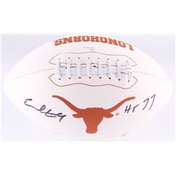 Earl Campbell Signed Texas Longhorns Logo Football Inscribed "HT 77" (JSA COA)