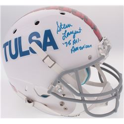 Steve Largent Signed Tulsa Golden Hurricanes Full-Size Helmet Inscribed "'75 All-American" (JSA COA)