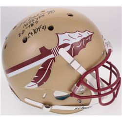 Fred Biletnikoff Signed Florida State Seminoles Full-Size Helmet Inscribed "1,655 YDS", "20 TD's",  