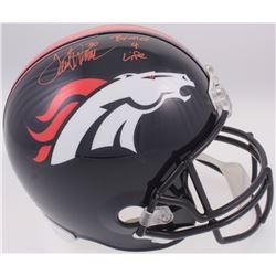 Terrell Davis Signed Denver Broncos Full-Size Helmet Inscribed "Bronco 4 Life" (Radtke COA)