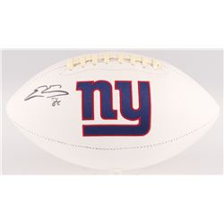 Evan Engram Signed New York Giants Logo Football (JSA COA)