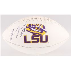 Leonard Fournette Signed LSU Tigers Logo Football (JSA COA)