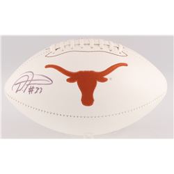 D'Onta Foreman Signed Texas Longhorns Logo Football (JSA COA)