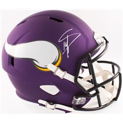 Stefon Diggs Signed Vikings Full-Size Speed Helmet (Radtke COA)