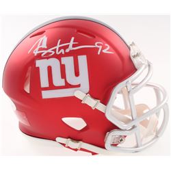Michael Strahan Signed New York Giants Blaze Speed Mini Helmet (JSA COA)