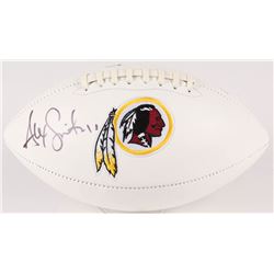 Alex Smith Signed Redskins Logo Football (Beckett COA)