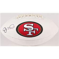 Joe Montana Signed 49ers Logo Football (JSA COA)