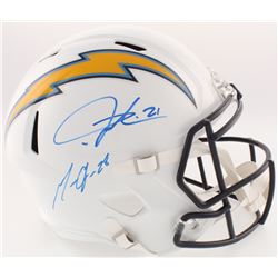 Melvin Gordon  LaDainian Tomlinson Signed Chargers Full-Size Speed Helmet (Radtke COA  Gordon Hologr