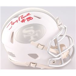 Jerry Rice Signed 49ers Mini ICE Speed Helmet (Radtke COA)