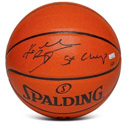 Kobe Bryant Signed LE NBA Spalding Basketball Inscribed "5X Champ" (Panini COA)