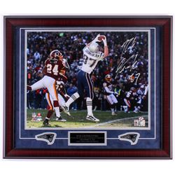 Rob Gronkowski Signed Patriots 23x27 Custom Framed Photo Display (Gronkoski Hologram)