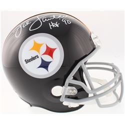 Jack Lambert Signed Steelers Full-Size Helmet Inscribed "HOF '90" (JSA COA)