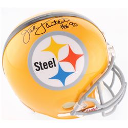 Jack Lambert Signed Steelers Full-Size Helmet Inscribed "HOF' 90" (JSA COA)