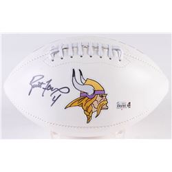 Brett Favre Signed Vikings Logo Football (Favre Hologram)