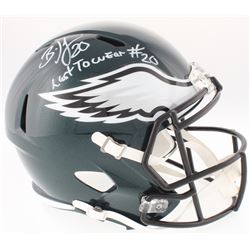 Brian Dawkins Signed Eagles Full-Size Speed Helmet Inscribed "Last To Wear #20" (JSA COA)