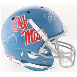 Archie Manning  Eli Manning Signed Ole Miss Full-Size Helmet (Steiner Hologram)