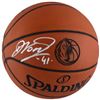 Image 1 : Dirk Nowitzki Signed Mavericks Engraved Basketball (Fanatics Hologram)