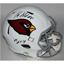 Anquan Boldin Signed Cardinals Full-Size Speed Helmet Inscribed "03 R.O.Y" (JSA COA)