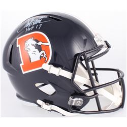Terrell Davis Signed Broncos Full-Size Speed Color Rush Helmet Inscribed "HOF 17" (Radtke COA)