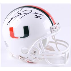 Ray Lewis Signed Miami Hurricanes Mini-Helmet (JSA COA)