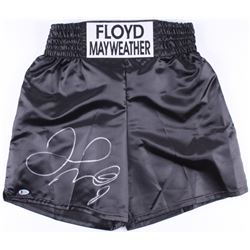 Floyd Mayweather Jr. Signed "Floyd Mayweather" Boxing Trunks (Beckett COA)