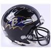 Image 1 : Ray Lewis Signed Ravens Mini-Helmet (JSA COA)