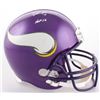 Image 1 : Brett Favre Signed Vikings Full-Size Helmet Inscribed "HOF 16" (Favre COA)