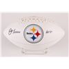 Image 1 : Joe Greene Signed Steelers Logo Football Inscribed "HOF 87" (Radtke COA)