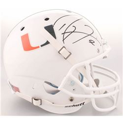 Ray Lewis Signed Miami Hurricanes Full-Size Helmet (Radtke COA  Lewis Hologam)