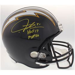 LaDainian Tomlinson Signed Chargers Full-Size Throwback Helmet Inscribed "HOF 17"  "06 NFL MVP" (Rad