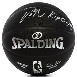 Damian Lillard Signed LE NBA Arena Series Black Basketball Inscribed "RIP City" (Panini COA)