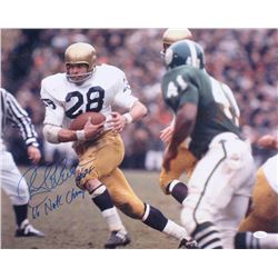 Rocky Bleier Signed Notre Dame Fighting Irish 16x20 Photo Inscribed "66 Natl Champs" (JSA COA)