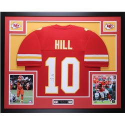 Tyreek Hill Signed 35x43 Custom Framed Jersey (JSA COA)