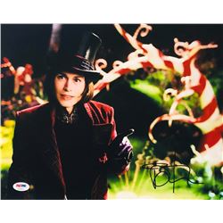 Johnny Depp Signed "Charlie and the Chocolate Factory" 11x14 Photo (PSA COA)