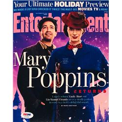 Emily Blunt  Lin-Manuel Miranda Signed "Mary Poppins Returns" 8x10 Entertainment Weekly Photo (PSA C