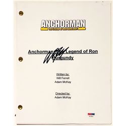 Will Ferrell Signed "Anchorman: The Legend of Ron Burgundy" Full Movie Script (PSA COA)