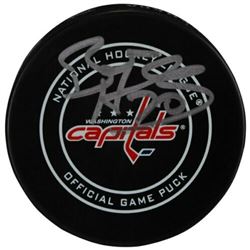 Braden Holtby Signed Washington Capitals Logo Official Game Hockey Puck (Fanatics Hologram)
