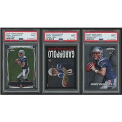 Lot of (3) PSA Graded 9 Jimmy Garoppolo Rookie Cards with 2014 Topps Chrome #150A RC, 2014 Topps Chr